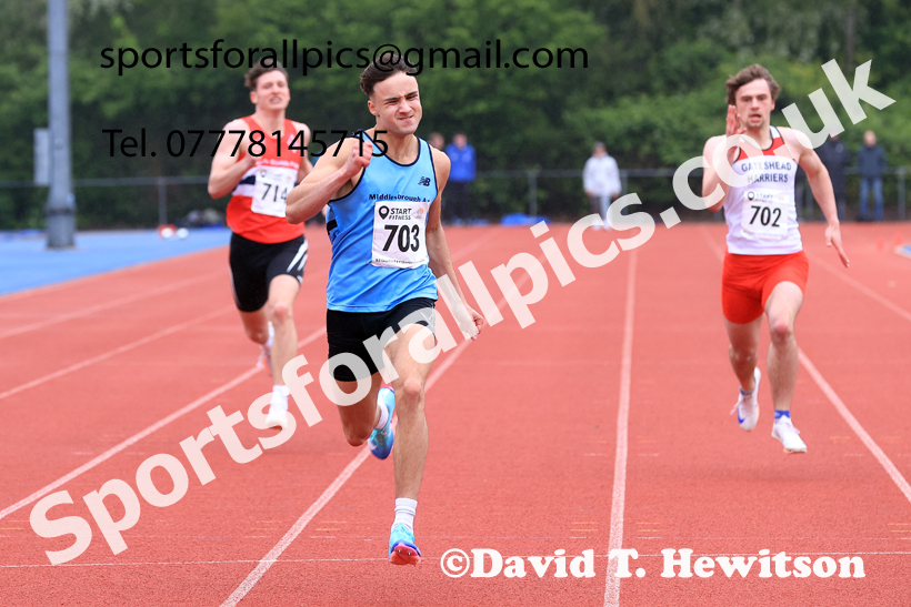 400 metres, 2026 North Eastern Track and Field Champs, Shildon, County Durham. Photo: David T. Hewitson/Sports for All Pics